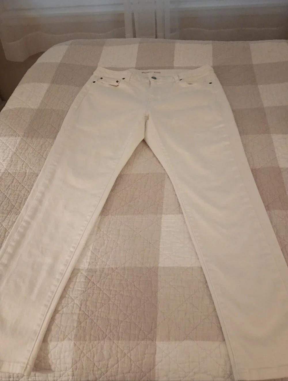 Michael Kors Women's Cream Skinny Jeans